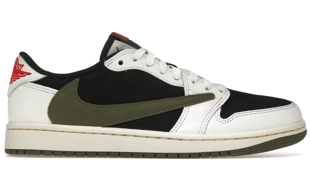 Jordan 1 Retro Low OG SP Travis Scott Olive Women s Sneaker Legends Dearborn