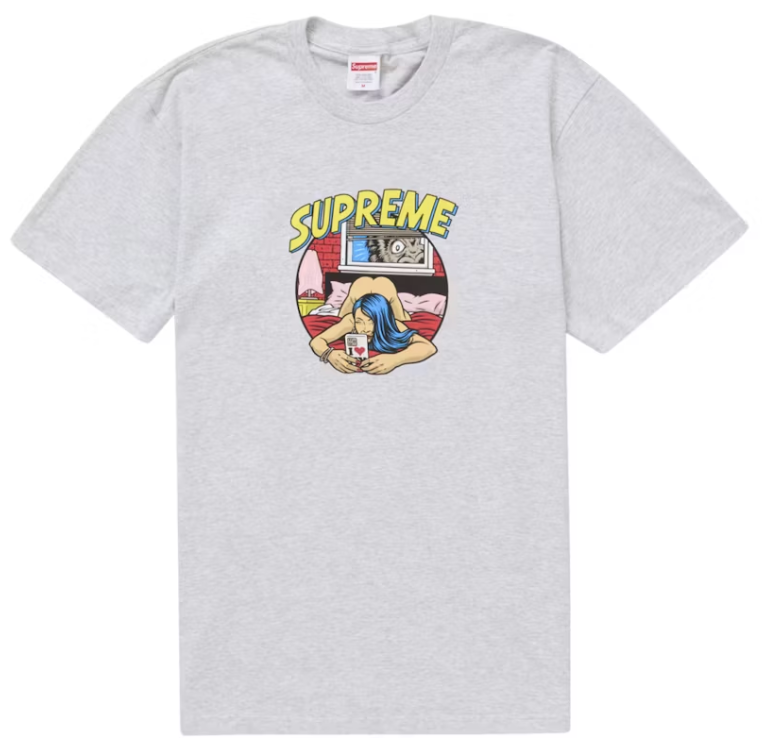 トップス Supreme Bedroom Tee Ash Grey Supreme Bedroom Tee (SS25) Ash Grey – Sneaker Legends Dearborn