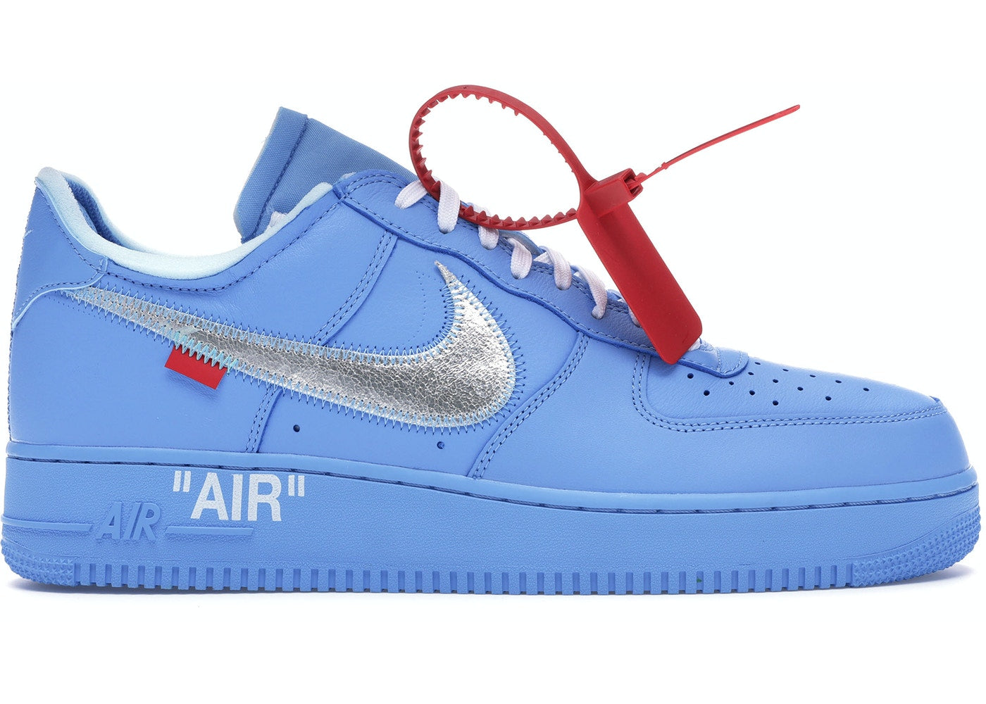 Nike Air Force 1 Low Off-White MCA University Blue Factory Misprint, Size  11, HEAT, 2023