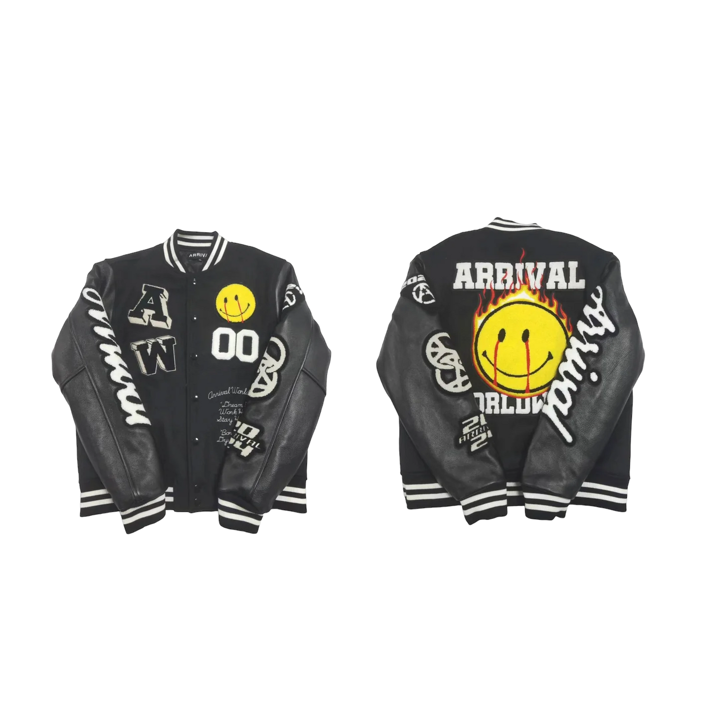 Arrival Worldwide 2024 Varsity Jacket Black