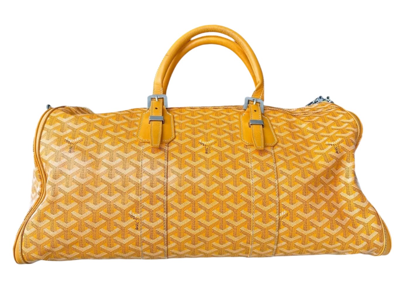 Goyard Yellow Croisiere 50 Duffel Bag