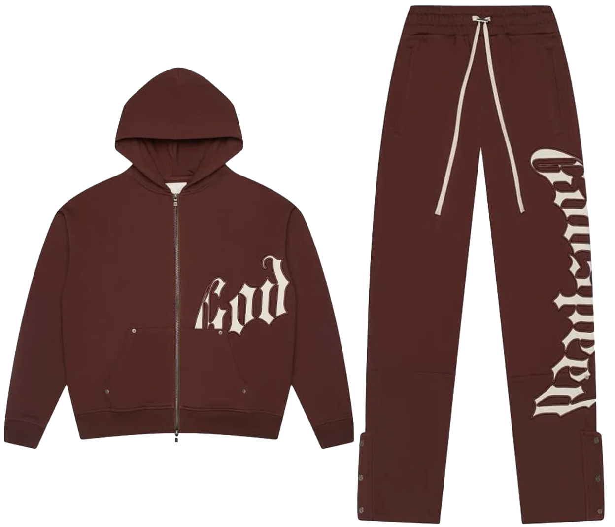 Godspeed OG Logo Sweatsuit V2 Brown/White