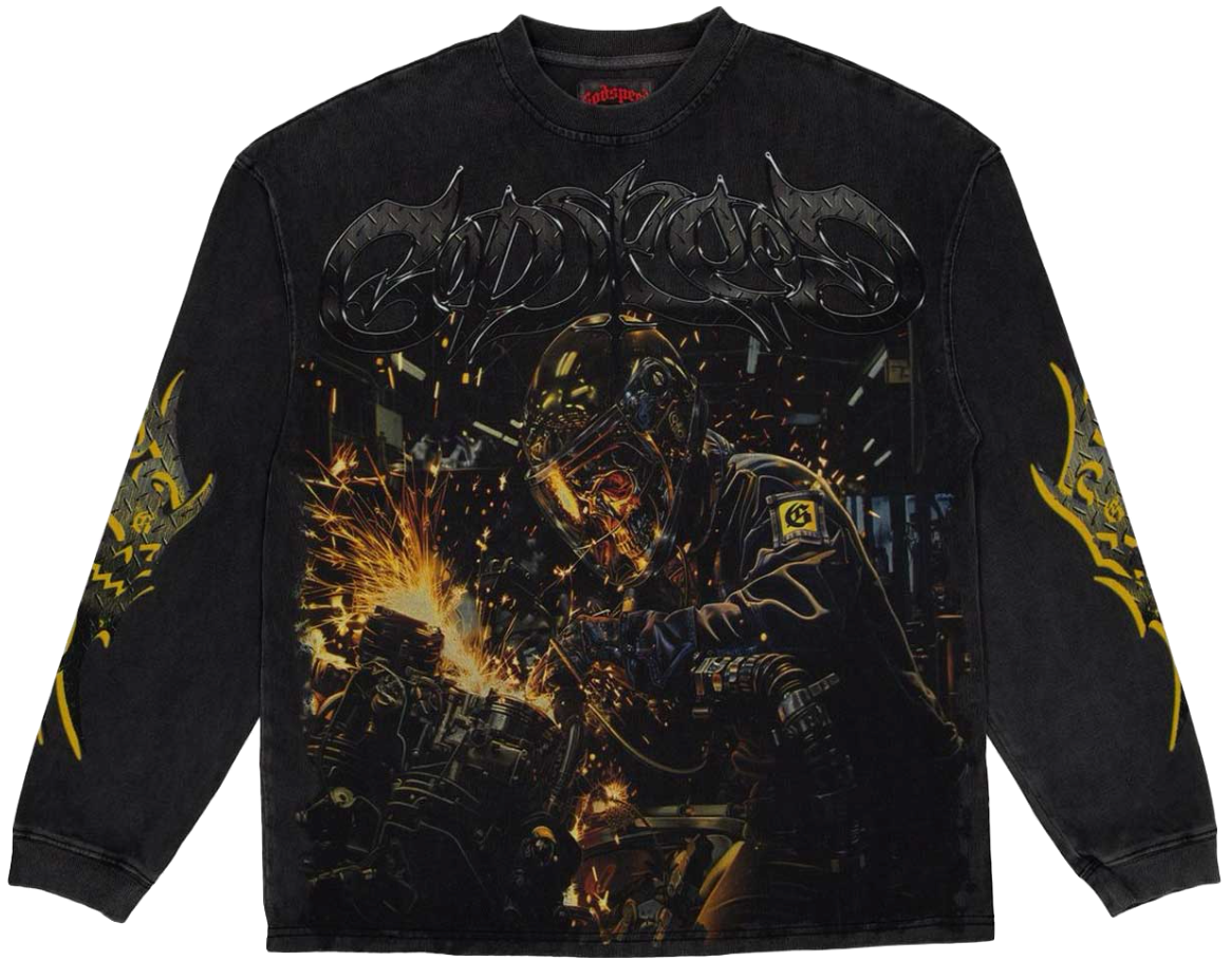 Godspeed Under Construction L/S Tee Black