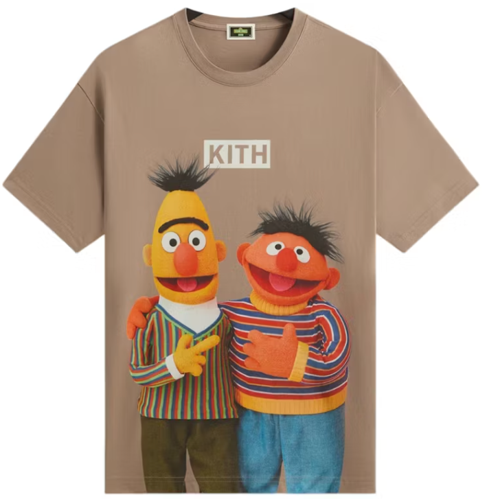 Kith x Sesame Street Bert & Ernie Tee Quicksand