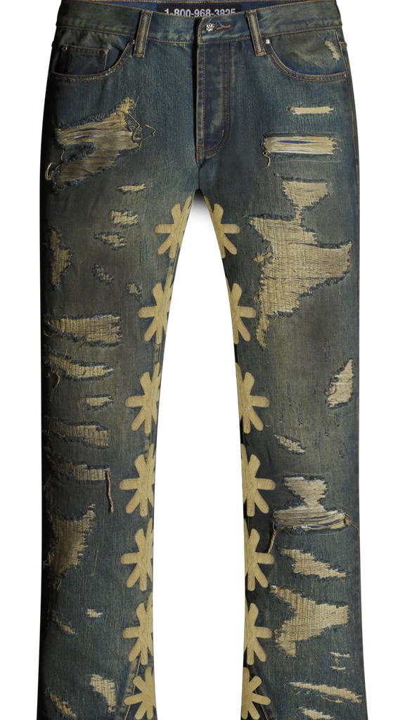 パンツ SAND SOUND Destroyed Denim Blue Sandwash Distressed Denim – UNDEVELOPED