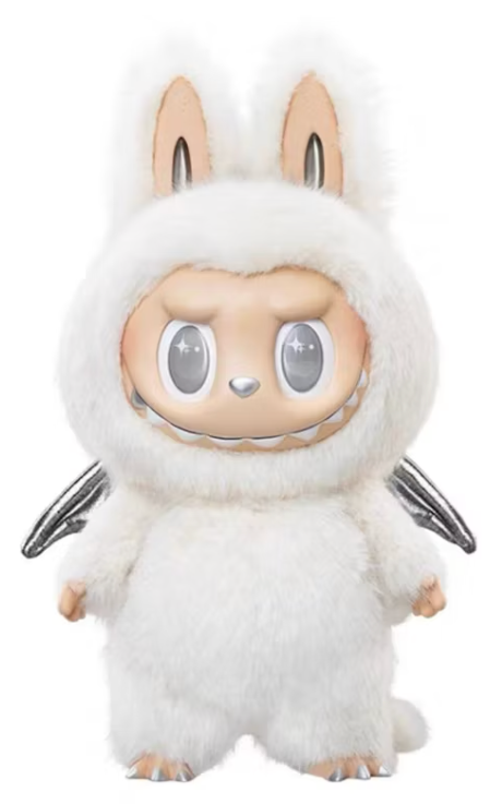 Pop Mart The Monsters Labubu Zimomo Angel in Clouds Figure + Tote Bag