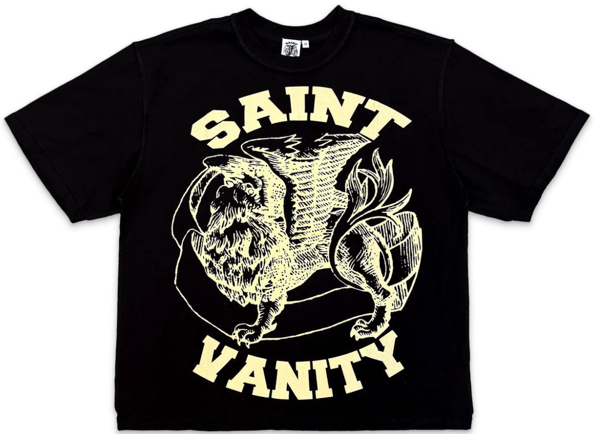 Saint Vanity Griffin Logo Tee Black/Cream