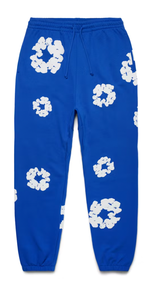 Denim Tears The Cotton Wreath Sweatpants Royal Blue FW23