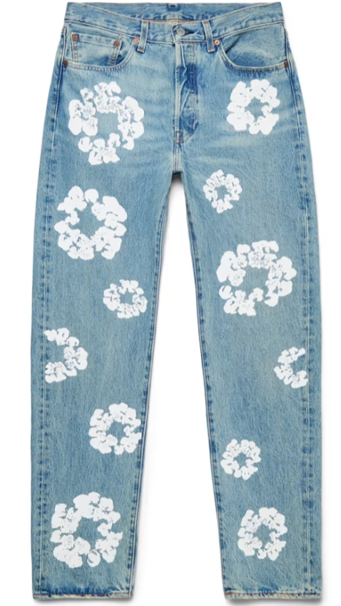 Denim Tears x Levi's Cotton Wreath Jean Light Wash