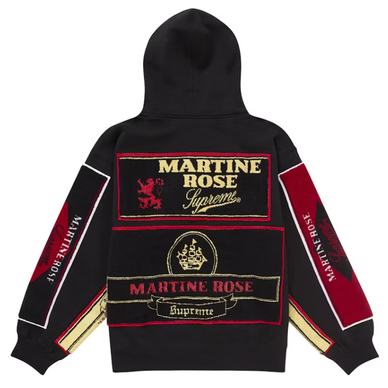 Supreme Martine Rose Towel Zip Up Hooded Black