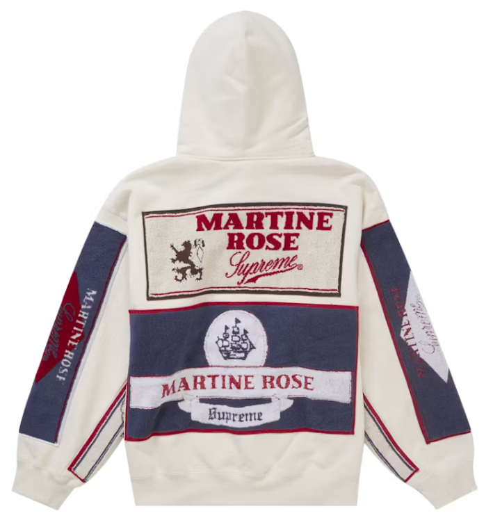 Supreme Martine Rose Towel Zip Up Hooded White