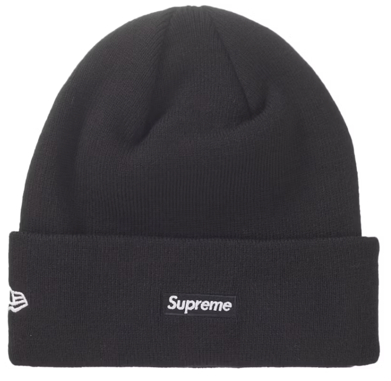 Supreme New Era Script Beanie Black