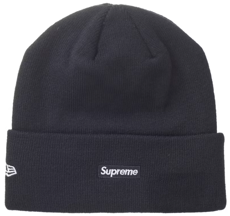 Supreme New Era Script Beanie Navy