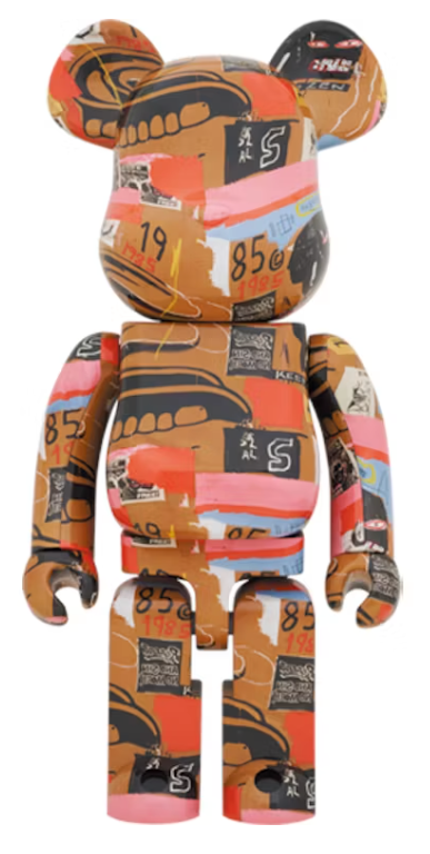 Bearbrick Andy Warhol x JEAN-MICHEL BASQUIAT #2 1000%