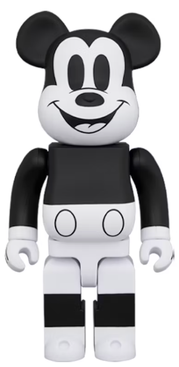 Bearbrick Mickey Mouse 2020 1000% B&W Ver.