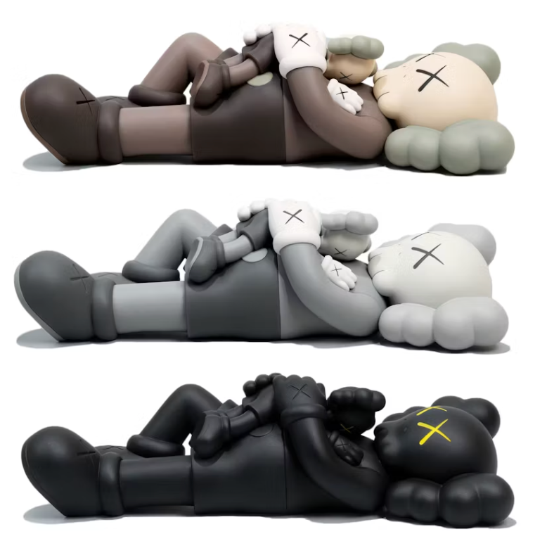 KAWS Holiday Singapore Figure Set Brown/Grey/Black