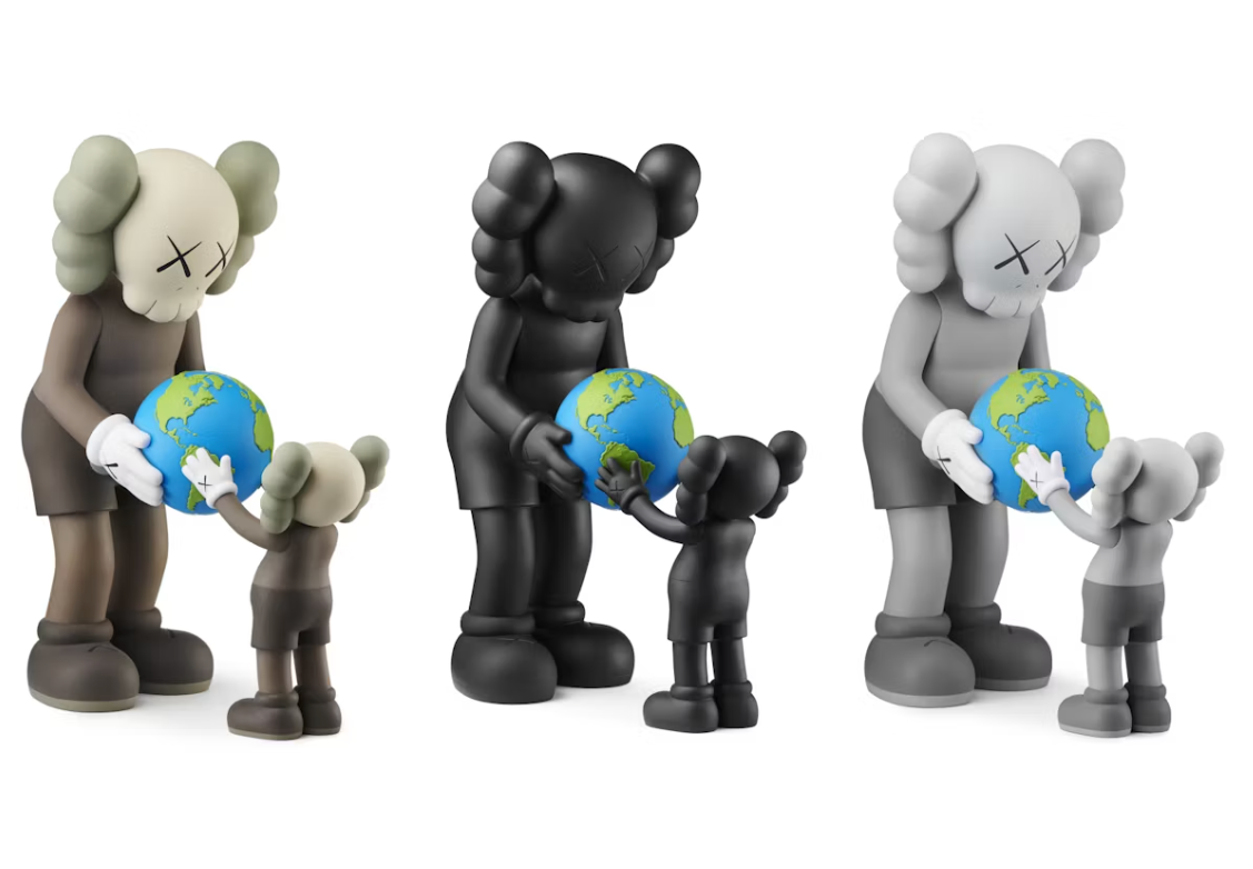 KAWS THE PROMISE Vinyl Figure Set Brown/Black/Grey