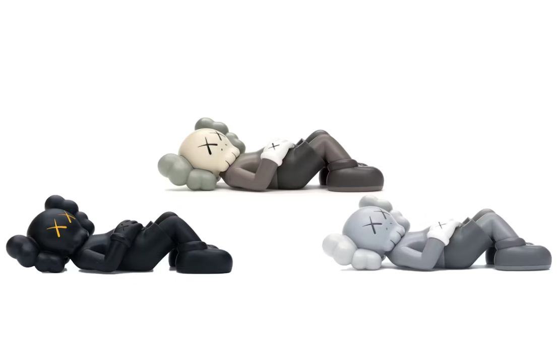 KAWS Holiday Japan Vinyl Figure Black/Brown/Grey Set