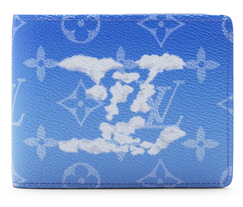 Louis Vuitton Slender Wallet Clouds Monogram Blue