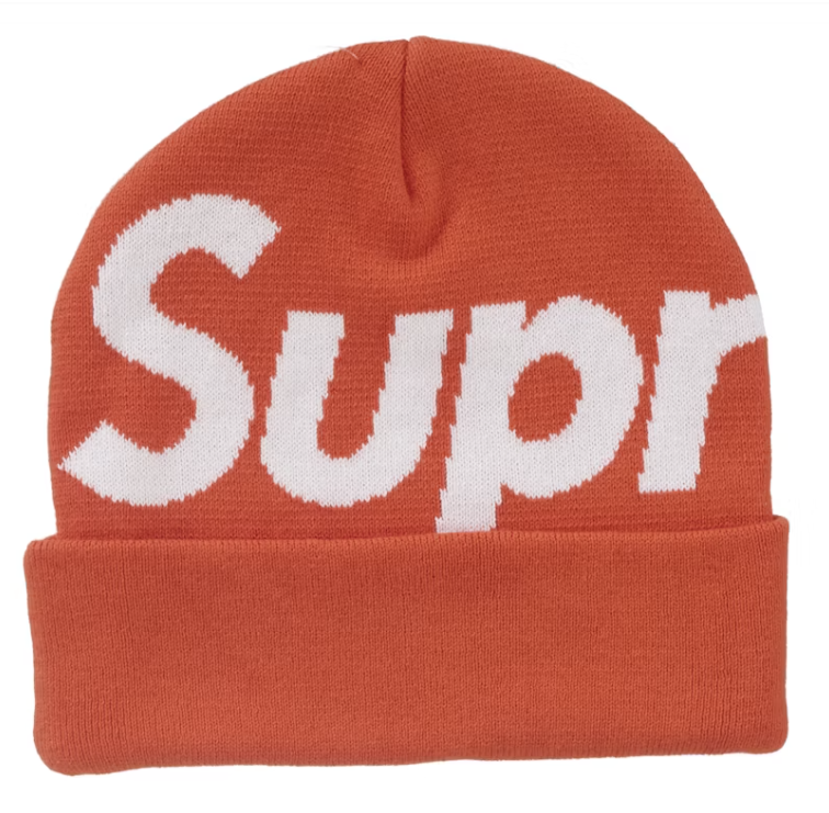 Supreme Big Logo Beanie (FW24) Orange