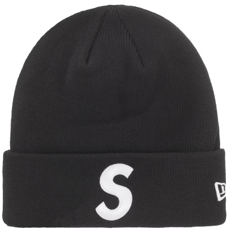 Supreme New Era S Logo Beanie (FW24) Black