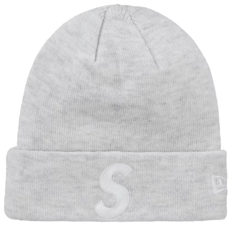 Supreme New Era S Logo Beanie (FW24) Grey