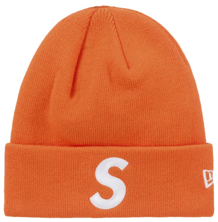 Supreme New Era S Logo Beanie (FW24) Orange