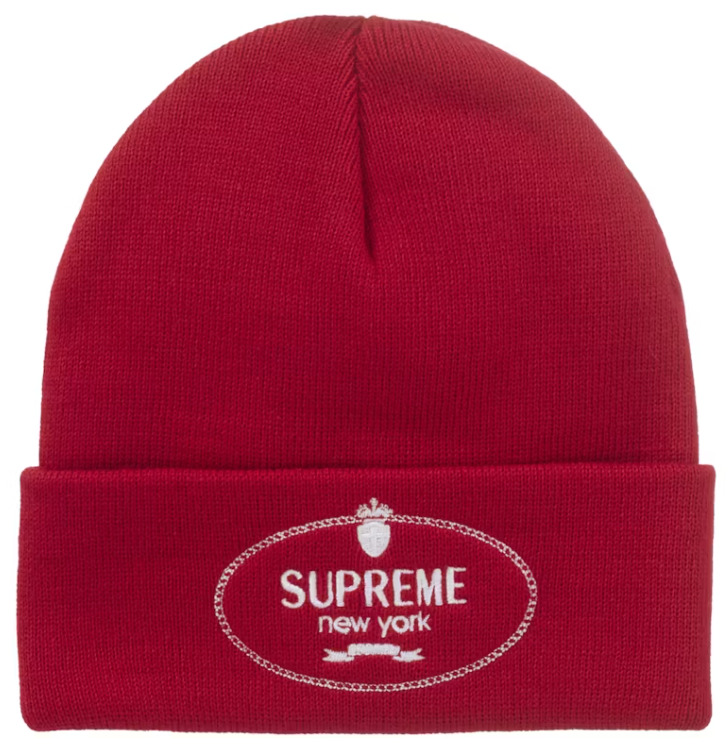 Supreme Crest Beanie Red