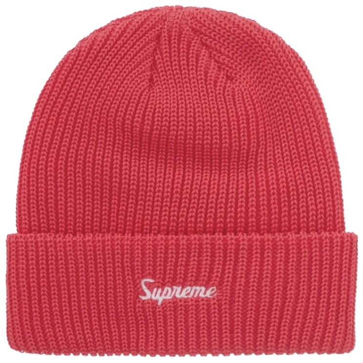 Supreme Loose Gauge Beanie (FW25) Watermelon