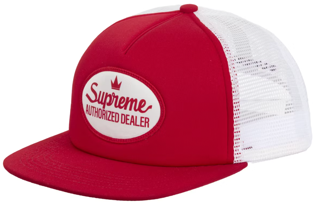 Supreme Authorized Mesh Back 5-Panel (SS25) Red