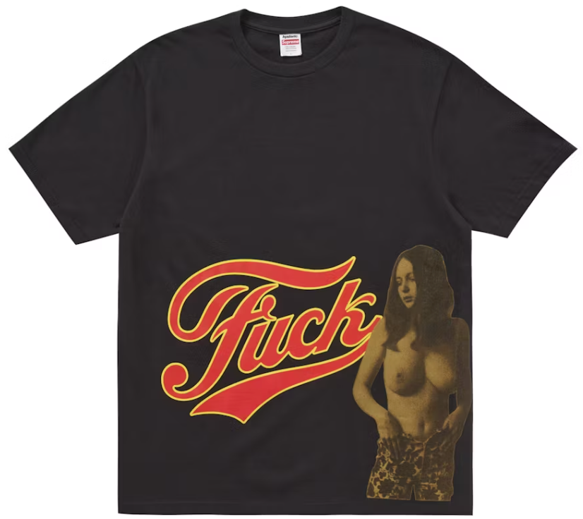 Supreme Hysteric Glamour Fuck Tee Black