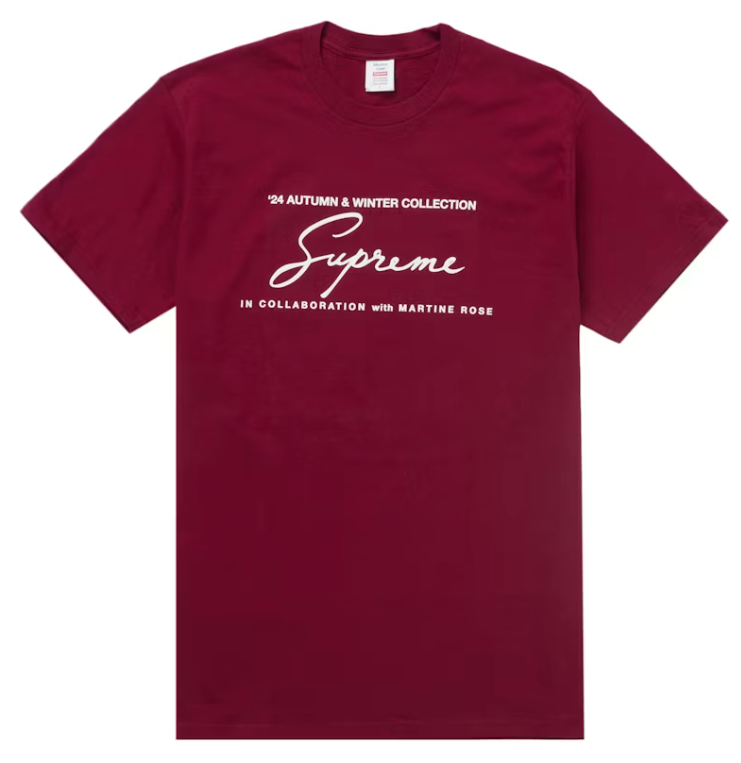 Supreme Martine Rose Tee Cardinal