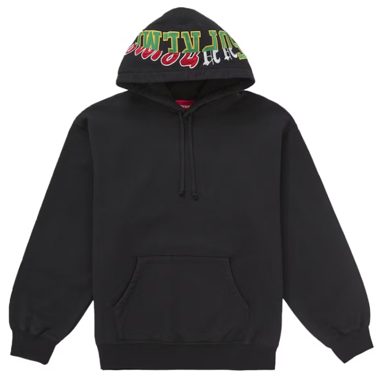 Supreme Multi Logos Hooded Sweatshirt Black
