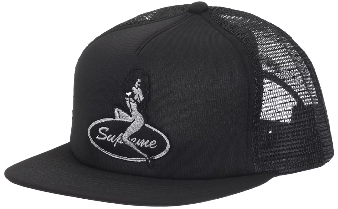 Supreme Pinup Mesh Back 5-Panel Black