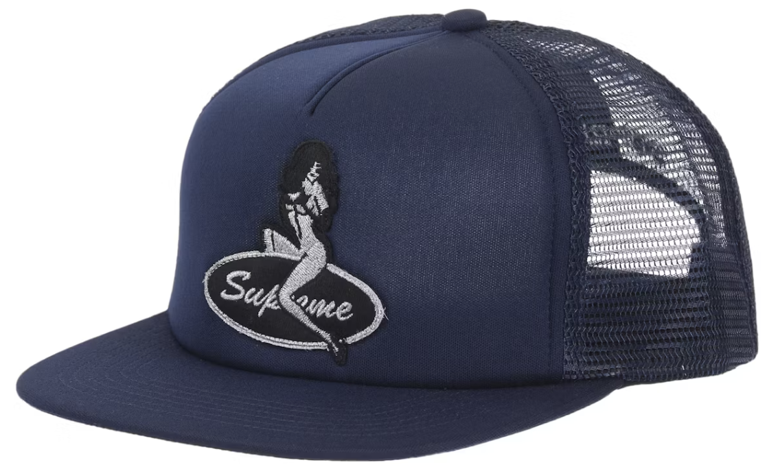 Supreme Pinup Mesh Back 5-Panel Navy