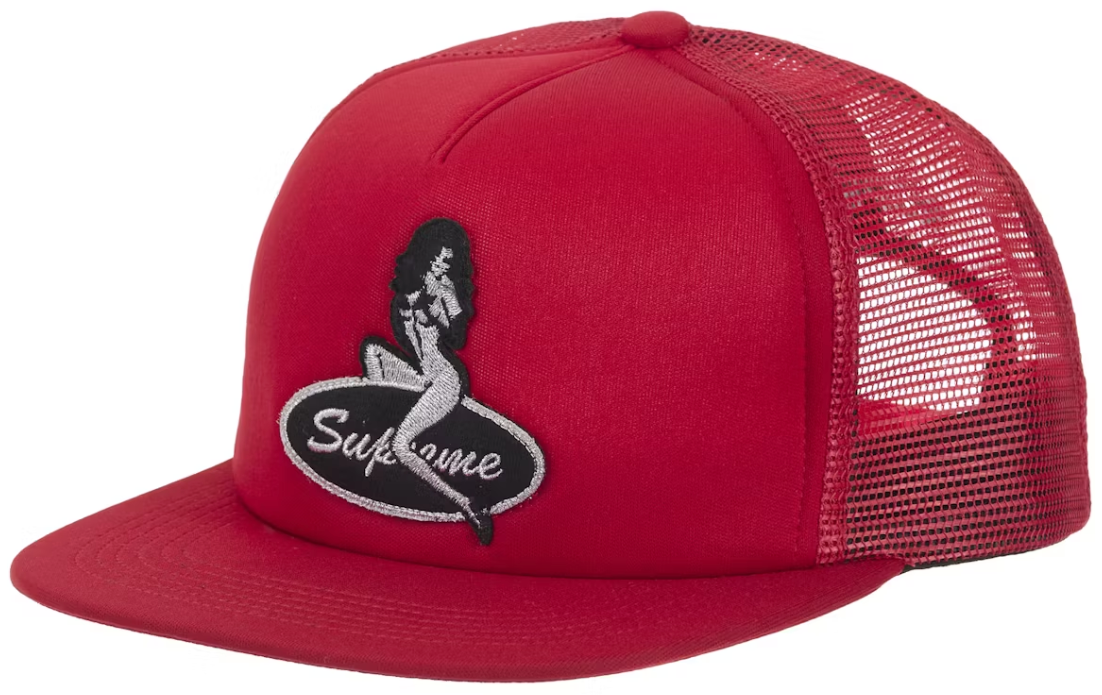 Supreme Pinup Mesh Back 5-Panel Red