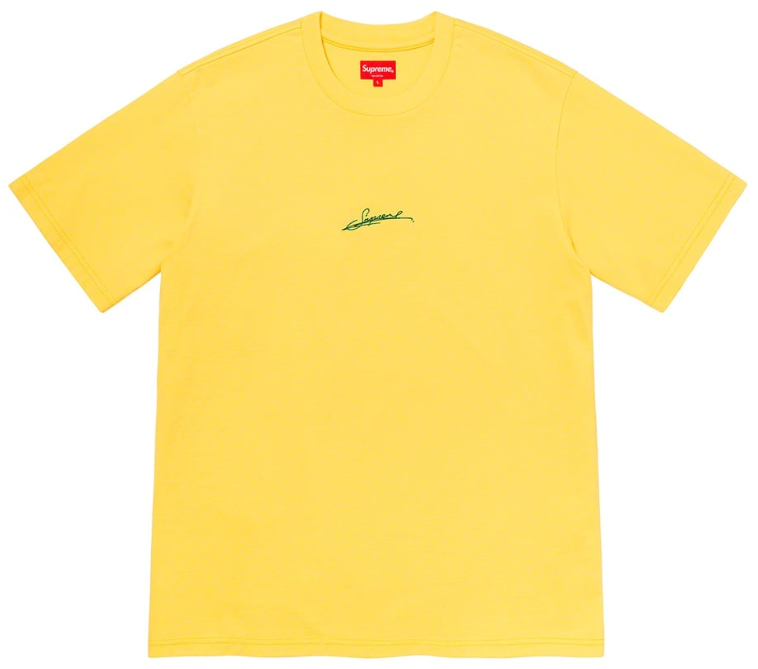 Supreme Signature S/S Top Yellow