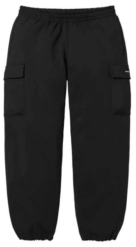 Supreme Small Box Cargo Sweatpant Black