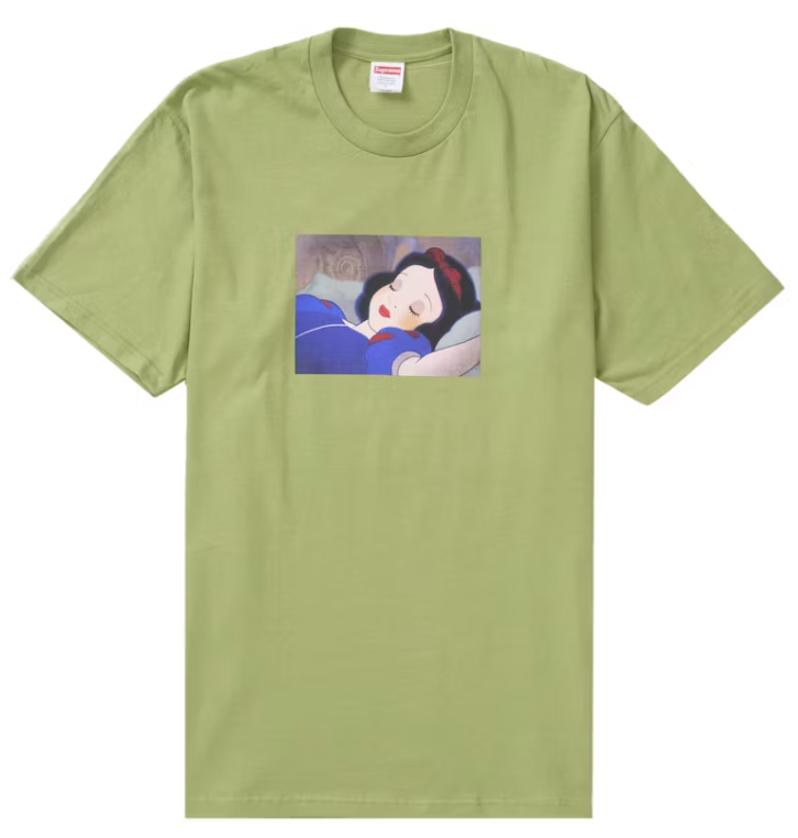 Supreme Snow White Tee Moss