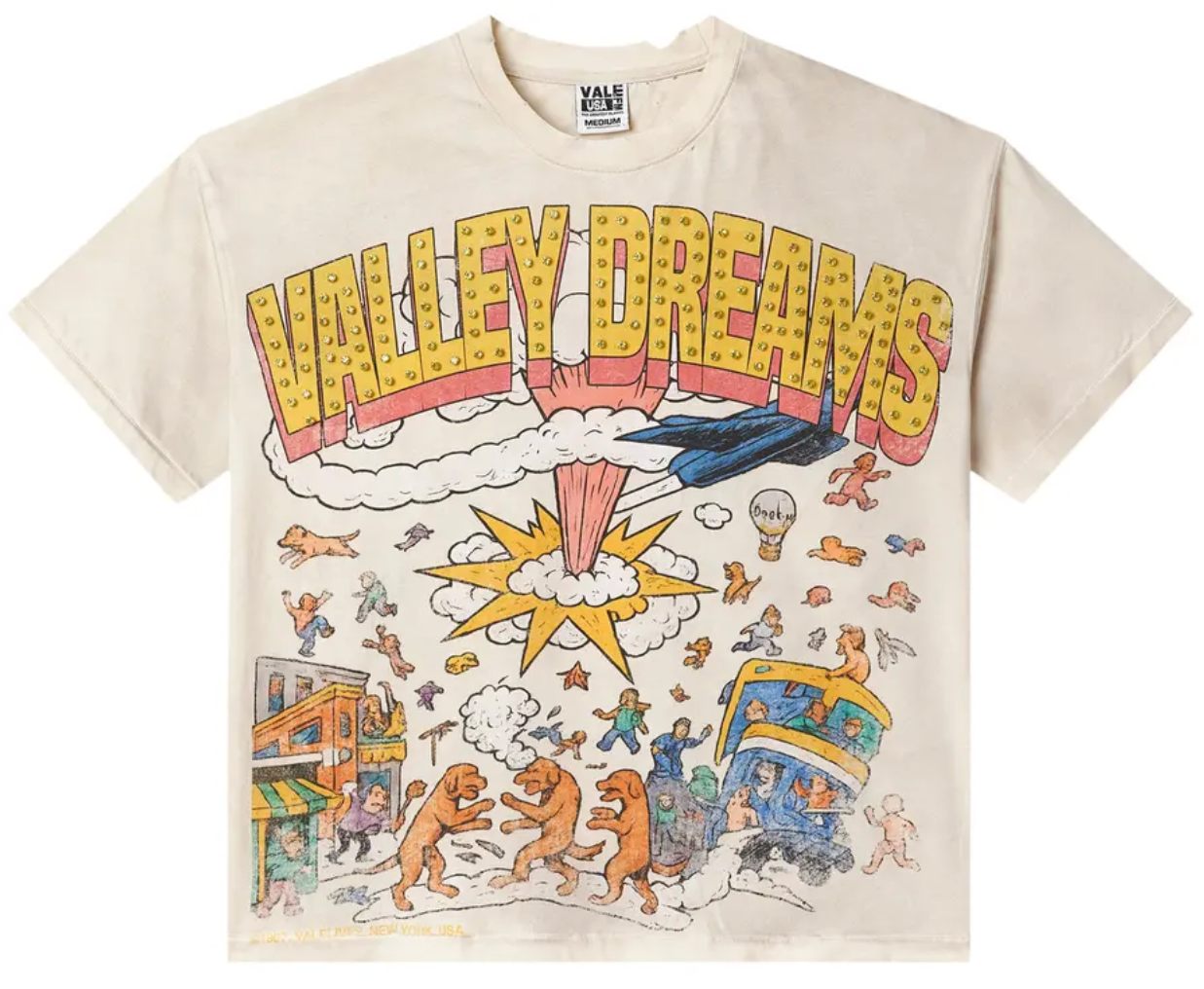 Vale Forever Chaos Bling Tee Tan