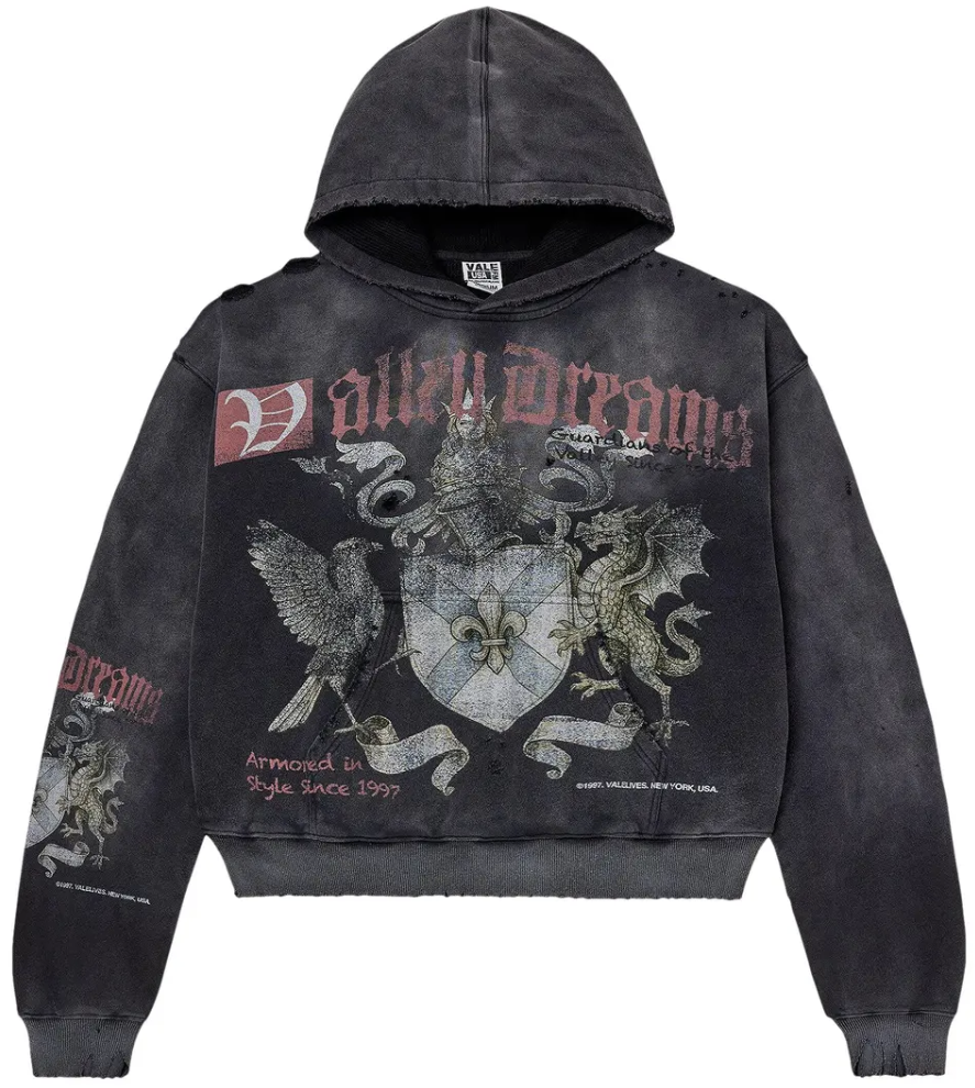 Vale Forever Crest Zip Up Black