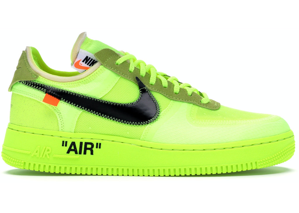 NIKE×Off-White/AIR FORCE1 Nike Air Force 1 Low Off-White Volt – Sneaker Legends Dearborn